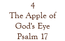 4 The Apple of God's Eye Psalm 17
