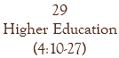 29 Higher Education (4:10-27)